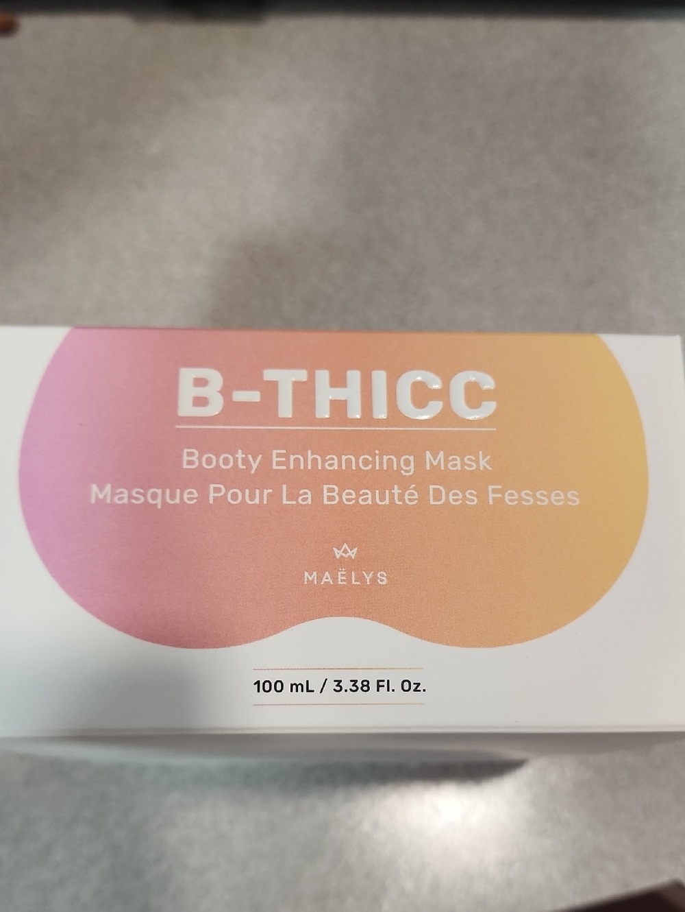B-THICC Booty Enhancing Mask — In Box